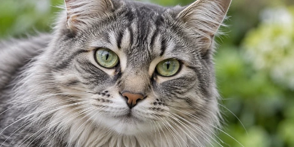Close-up of a tabby cat enlarged with the tool’s 2× AI model